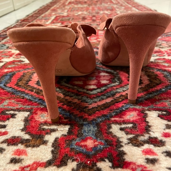 Loeffler Randall Suede Ruffle Mules - Picture 4 of 5